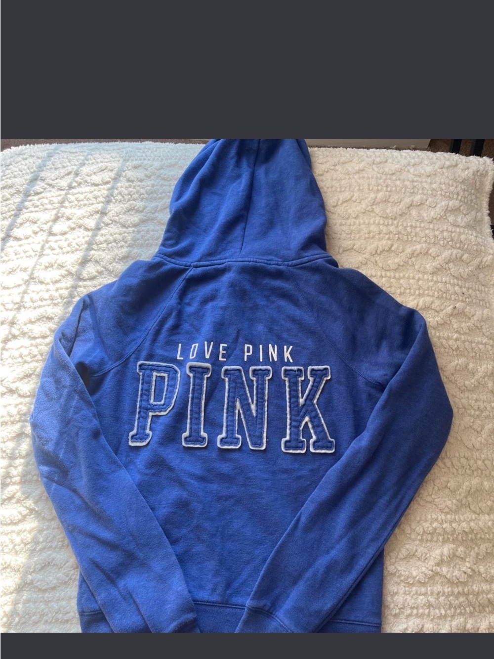PINK Victoria's Secret Royal Blue 'Love PINK' Hoodie